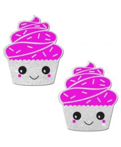 Pastease Cupcake White Glittery Frosting Nipple Pasties O/S