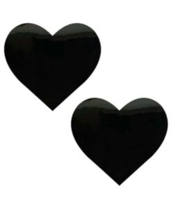 Neva Nude Pasty Black Wet Vinyl Dom Squad Heart