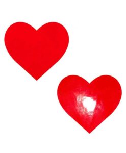 Neva Nude Pasty Heart Vinyl Red