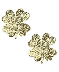 Neva Nude Pasty Clover Leaf Glitter Gold