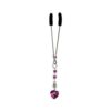 Bijoux De Cli Tweezer W/ Heart Charm & Fuchsia Beads