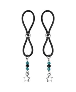Bijoux De Nip Nipple Halos Star Charm Blue Black
