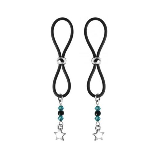 Bijoux De Nip Nipple Halos Star Charm Blue Black