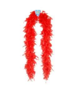 Feather boa 72in - red
