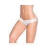Lace Panty W/back Cage White Md