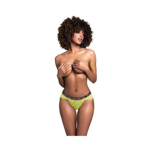 Sunday Brunch Babe Lace Panty Hot Green S/m