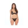 Rene Rofe Staying In Bra Top & Thong Black S/m