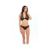 Rene Rofe Midnight Halter Set Black S/m