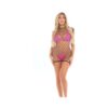 Pink Lipstick Neon Nights Large Fishnet Dress, Tri Top & G-string Neon Pink O/s