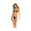 Rene Rofe I Like It Rough Bra & Thong Black S/m