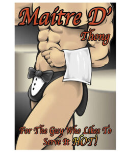 Maitre D Thong - One  Size - Black