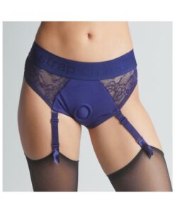 Strap On Me Diva Lingerie Harness Royal Blue Lg