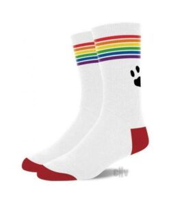 Prowler Pride Socks Wht/rnbw