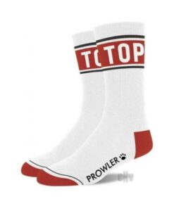 Prowler Top Socks Wht/red