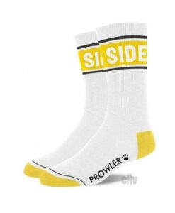 Prowler Side Socks Wht/yell