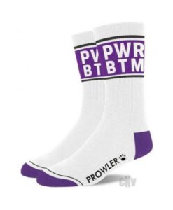 Prowler Pwr Btm Socks Wht/prp