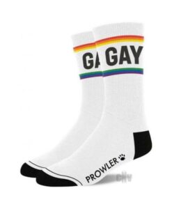 Prowler Gay Socks Wht/rnbw
