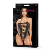 Electric Lingerie Shredded Halter Teddy O/S
