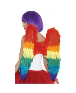 Alternative view of Rainbow Large Feather Wings