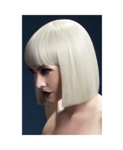 Smiffy Fever Wig Lola Blonde Blunt Cut Bob 12 inches Long