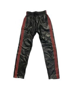 Prowler Red Leather Joggers Red Md