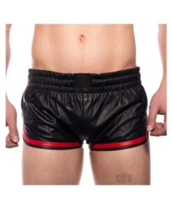 Prowler Red Leather Sport Shorts Red Xxl
