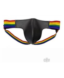 Leather Jock W/ Pride Stripes Sm