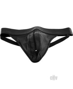 Rouge Zip Lux Jock Blk Sm