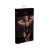 Noir Handmade Powerwetlook Bodysuit With High-cut Bottom Hem S