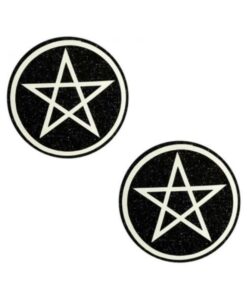 Neva Nude Pasty Wicca Black Glitter