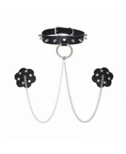 Neva Nude Pasty With Collar and Chain