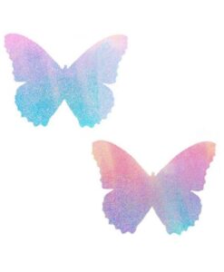 Neva Nude Pasty Butterfly Blue/pink Iridescent