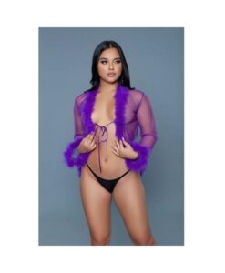 Bewicked Bou Robe Violet O/s