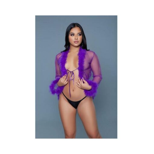 Bewicked Bou Robe Violet O/s