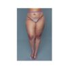 Bewicked Oversized Fishnet Pantyhose Purple Queen Size