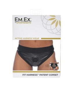 Em Ex Fit Harness Corset 2xlarge Black