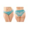 Cassia Crotchless Lace And Mesh Panty 6-pack Q/s Turquoise