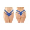 Daphne Microfiber Brazilian-cut Panty With Criss-cross Lace Waistband 6-pack Q/s Royal