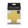 Pretty Pasties Glitter Cross Black/gold 2 Pair