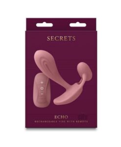 Secrets Echo Insertable Vibe With Remote Dusty Rose