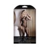 Sheer Uninhibited Crotchless Bodystocking Black O/s