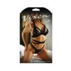 Vixen Wrap Me Up Lace Bralette & Panty Black L/xl