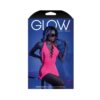 Glow Shock Value Net Halter Dress Neon Pink Os
