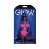 Glow Impress Me Lace Bodysuit With Open-cage Back Neon Pink L/xl