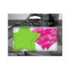 Neon Pasties 2-pack Neon Green Solid Star Neon Pink Lace