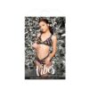 Vibes Why U Trippin' Bralette & Cheeky Panty L/xl Black