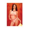 Just Peachy Cut Out Halter Top & Cheeky Panty Nude L/xl