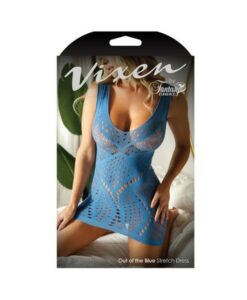 Vixen Out Of The Blue Stretch Dress Blue L/xl