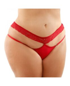 Ren Microfiber Panty With Double-strap Waistband Red Queen