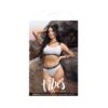 Fantasy Lingerie Vibes Drippin' Iridescent Strappy One-shoulder Top & Cheeky Panty Pearl White M/l